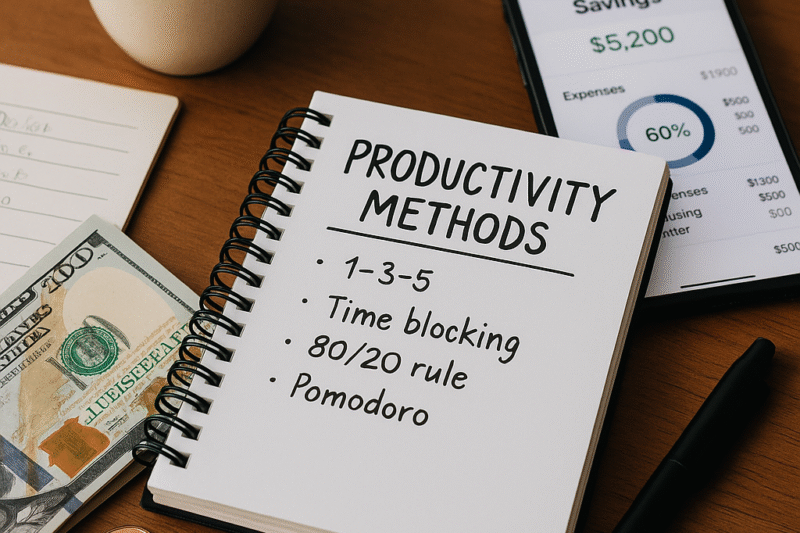 10 Métodos de Produtividade Para Quem Quer Juntar Dinheiro