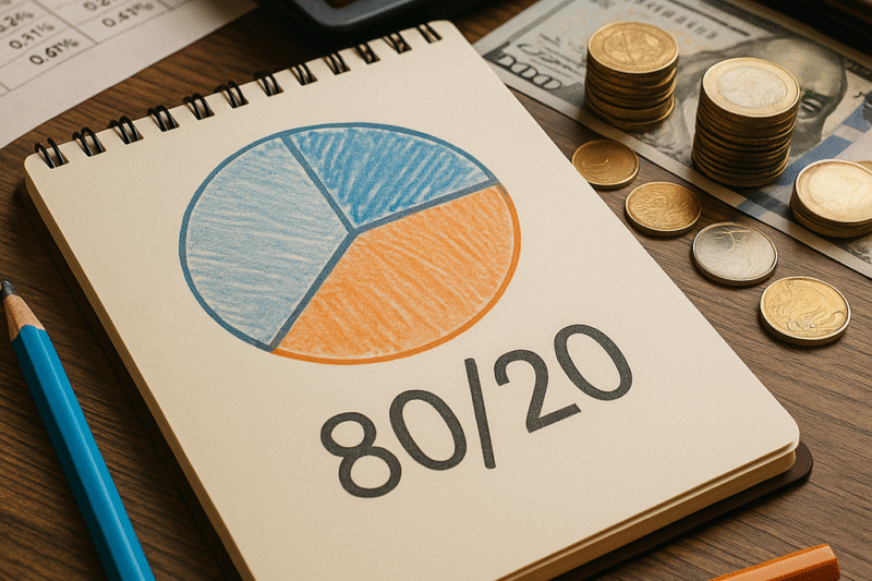 Como Usar o Método 80/20 nas Finanças Pessoais